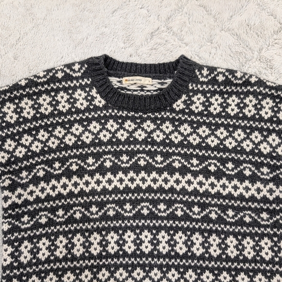 Marine Layer Charcoal and White Patterned Sweater - Picture 2 of 8